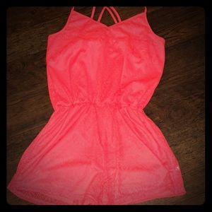 Hot pink romper